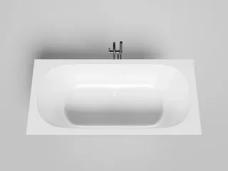 Ванна из искусственного камня Salini Ornella Axis Kit S-Sense 103512M 190x90см белый матовый